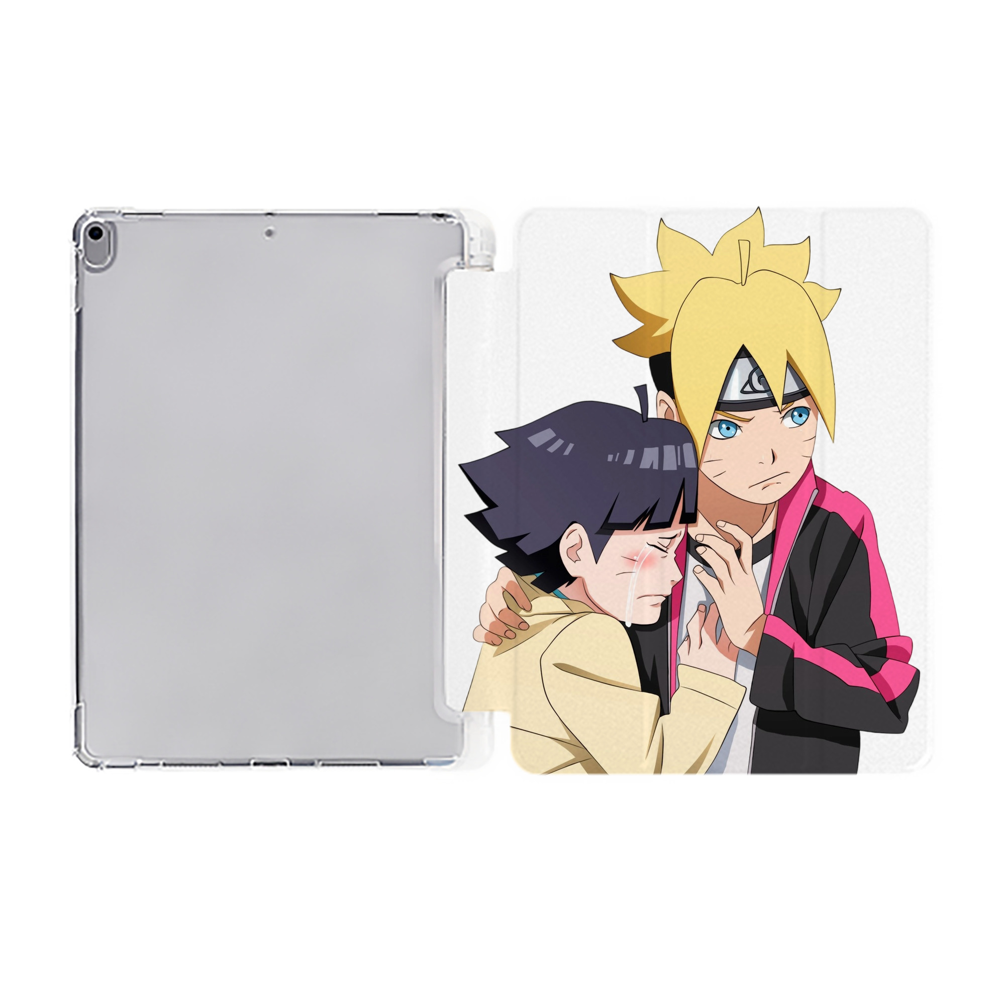 （画像用） NARUTO -ナルト- うずまき ボルト Uzumaki Boruto IPad ケース ペン収納付き 三つ折りスタンド PUレザー×シリコン 対応機種9.5/10.5/10.9インチ